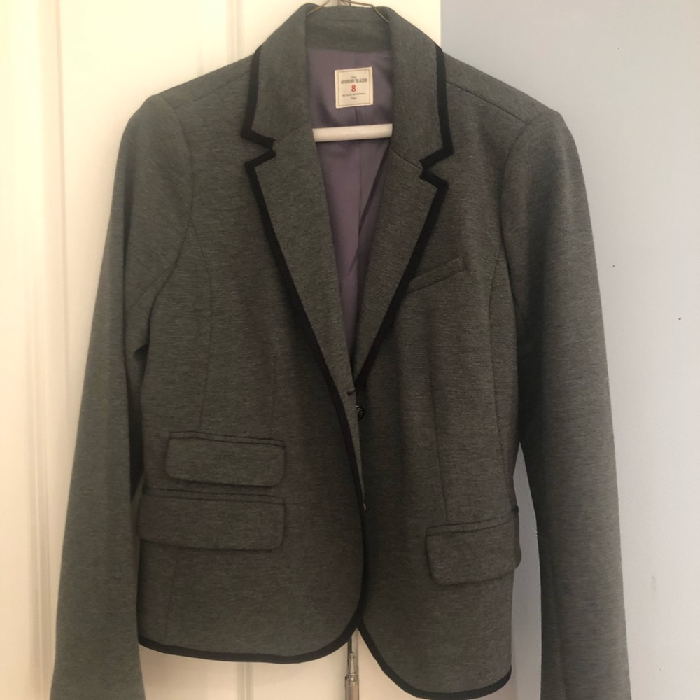 Gap Academy Blazer Jacket Gray Grey